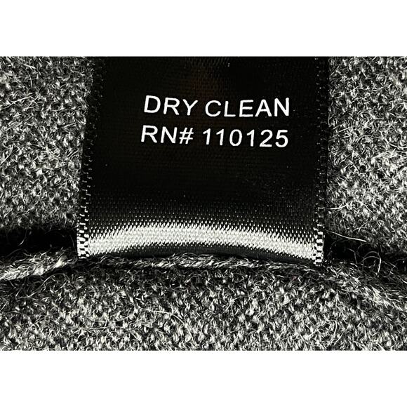 1-32 QI CASHMERE Men's Sweater V-Neck Charcoal-Gray 2XL - Picture 7 of 10